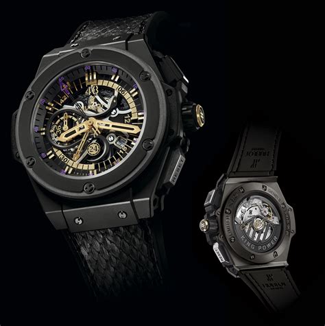 black hublot|Hublot black mamba.